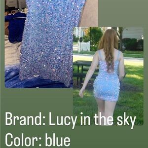 Lucy in the Sky Iridescent Blue Dress